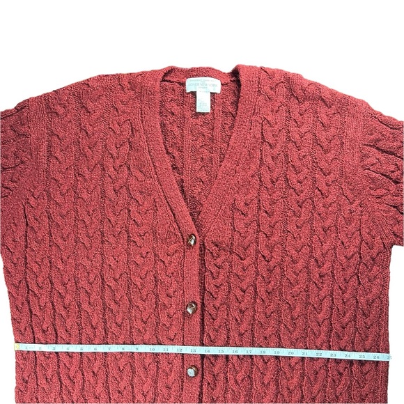 Vintage Jones New York Hand Knit Oversized Long Line Cardigan Sweater Size 3X - Picture 6 of 11